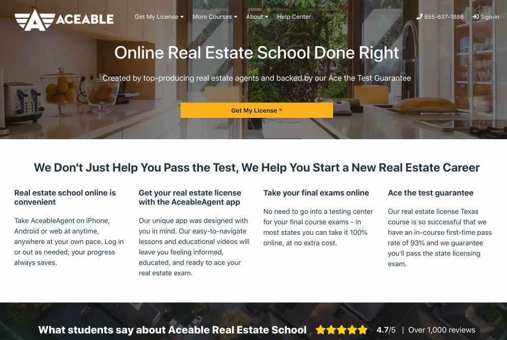 Best Online Real Estate License Course 2021 - Aceable