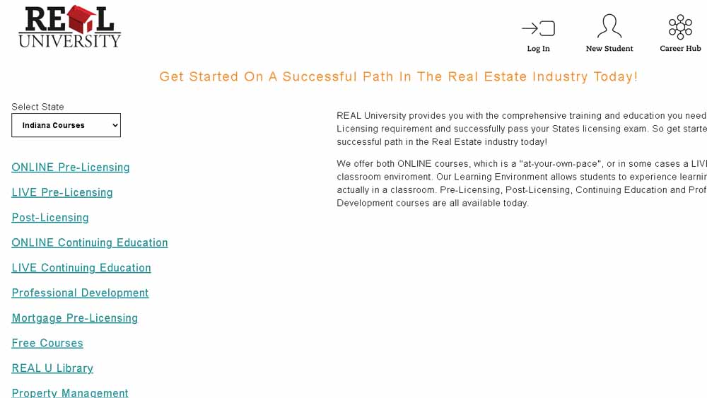 Online Real Estate Continuing Education in Indiana - The 5 Best Real University