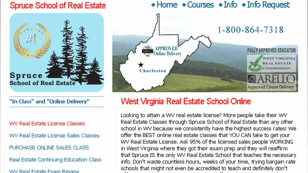 Online Real Estate Schools in West Virginia Spruce School of Real Estate