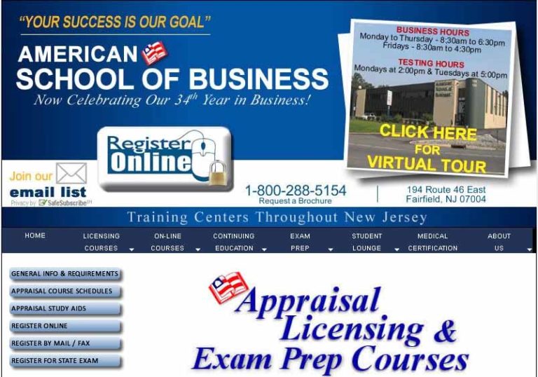 Comparing The Best Online Real Estate Appraisal Courses in New Jersey