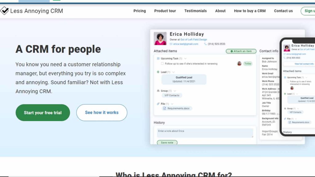 Less Annoying CRM Review for Real Estate Less Annoying