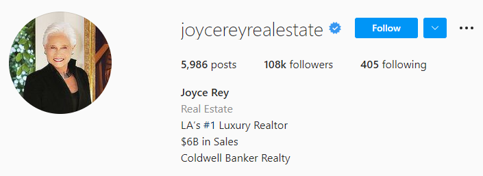 Top Real Estate Agents on Instagram Joyce